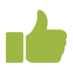 Icon de feedback positivo