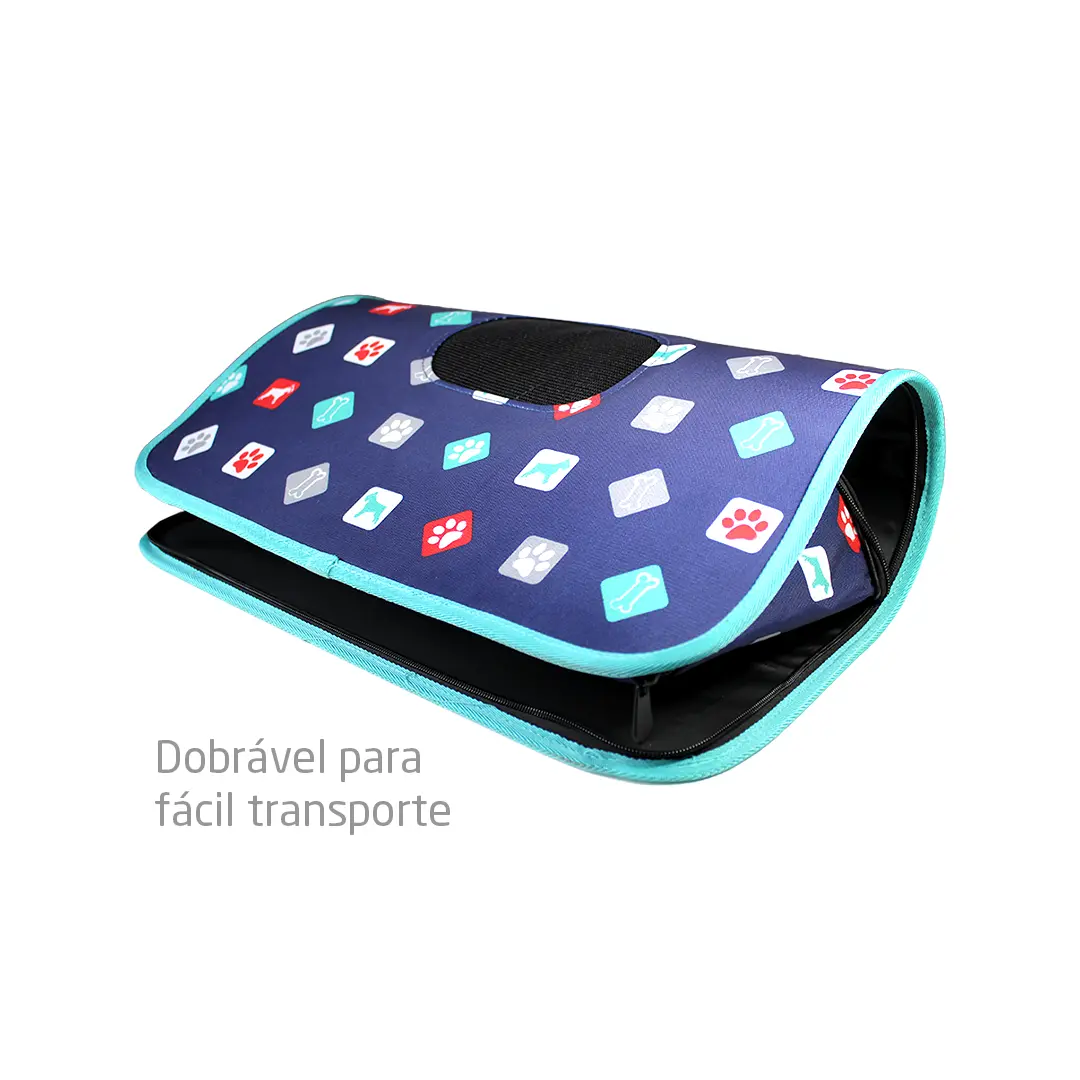 Transportador de animais dobrável para fácil transporte