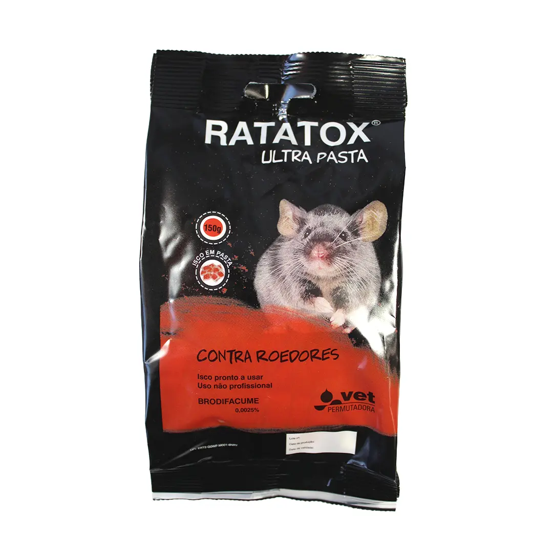 Rodenticida Ultra Pasta - Saquetas Vermelhas