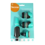 Kit acessórios de rega de plástico com grande qualidade 3/4" compatível com mangueiras de 13mm e 15mm