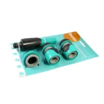 Kit acessórios de rega de plástico com grande qualidade 3/4" compatível com mangueiras de 13mm e 15mm