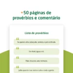 O livro 100 Provérbios Rurais Portugueses conta com mais de 50 páginas de provérbios e comentário