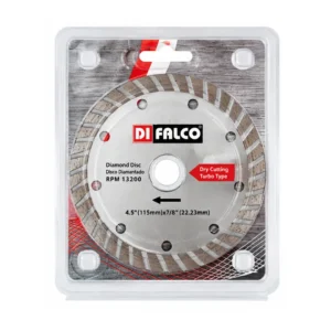 Disco diamantado turbo 13200 rpm 4.5"(115mm)x8"(22.23mm)