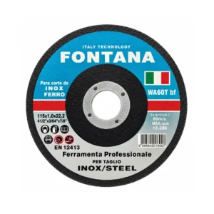Disco de Corte Inox Metal 115x1.0x22.2 FONTANA
