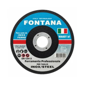 Disco de Corte Inox Ferro 125x1.0x22.2 FONTANA