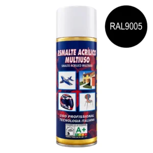Esmalte acrílico multiusos RAL9005 Preto Brilhante