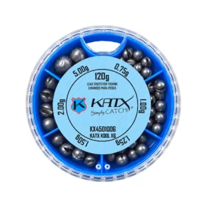 Caixa de chumbos KATX KOOL X6 120g de chumbos com várias gramagens