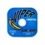 Fio de nylon monofilamento para pesca da marca Amorim, modelo VIPER CRISTAL com vários mm e resistências