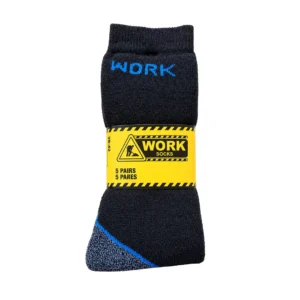 Meias de Trabalho com Calcanhar Reforçado (5 Pares)