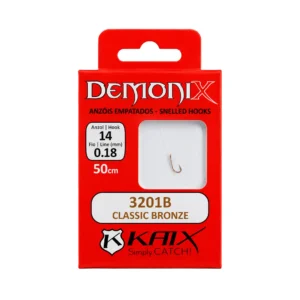 Pack de 10 anzóis empatados DEMONIX CLASSIC BRONZE da marca KATX